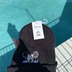 Disney Black Knit Mouse Design Hat